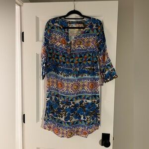 Brand new with Tags Aratta Pearl Vintage Sun Mixed Print Tunic - Size Small NWT